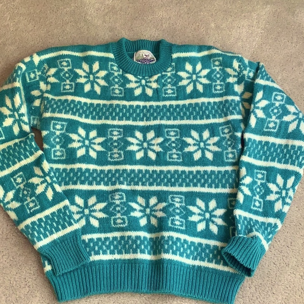 Vintage Wool Sweater. Merrimac Valley, New England Sz M